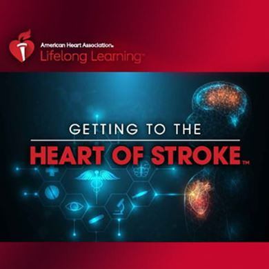 'Getting to the Heart of Stroke' on a conceptual digital medical illustration background 'Getting to the Heart of Stroke' on a conceptual digital medical illustration background